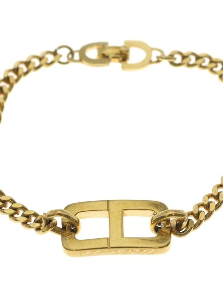 Dior Cd Logo Chain Bracelet Gold